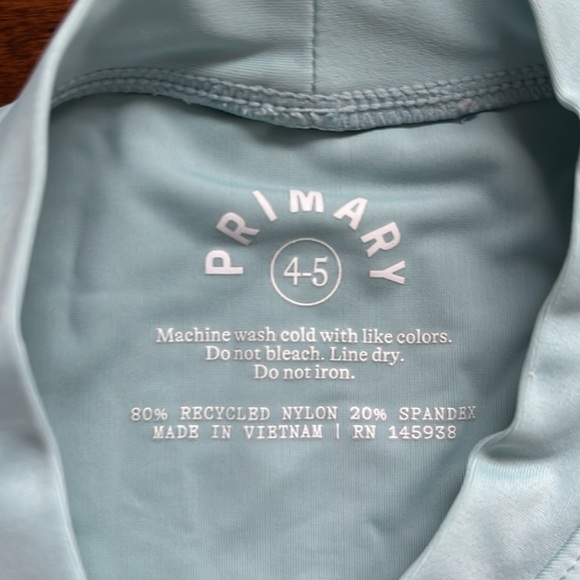 Primary Sz 4-5 long sleeve Rashgauard in “Pool” - Picture 2 of 3
